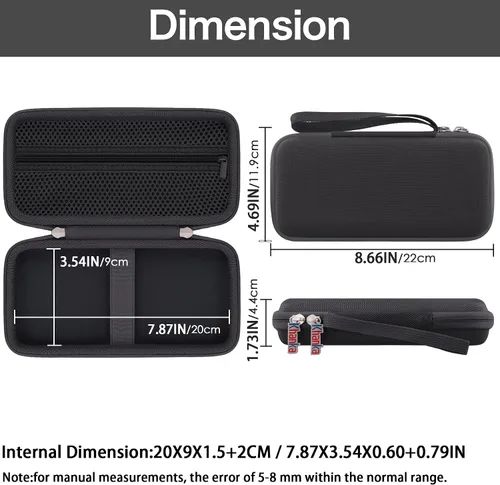 Vista 4 de Khanka Funda Stroage para Texas Instruments TI-84 Evo/TI - 84 Python/TI-83 Plus/TI-84 Plus/TI-84 Plus CE Calculadora gráfica a color, solo funda
