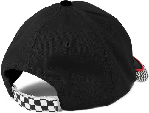 Vista 3 de Gorra de béisbol de sarga de algodón estructurada de perfil bajo con bandera de MC Racing