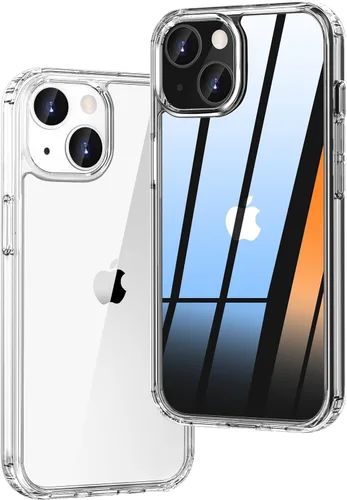 Vista 20 de ONES Funda delgada transparente para iPhone 8 Plus/7 Plus, PC + TPU híbrido, protección contra caídas de grado militar [antiamarillamiento], funda
