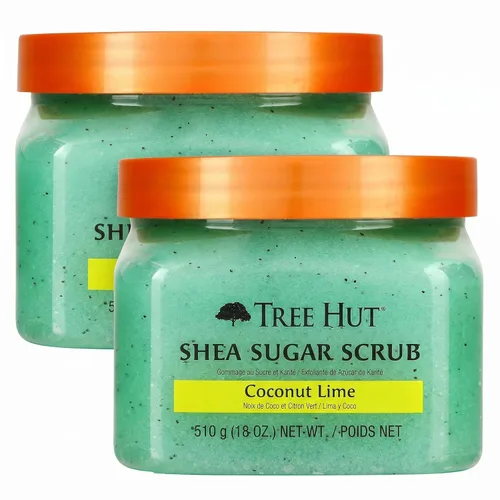 Vista 15 de Tree Hut - Exfoliante corporal de azúcar de karité, coco y lima, 18 onzas