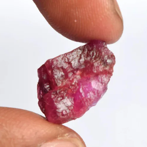 Vista 2 de GEMHUB Amazing Raw Red Ruby Chunk 9.00 Ct Natural Healing Crystal Gem, Piedra preciosa, africano - rubí rojo