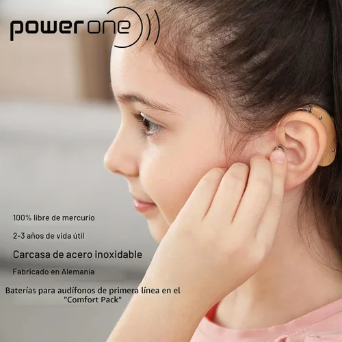 Vista 6 de Baterías para implantes cocleares Power One (120 baterías)