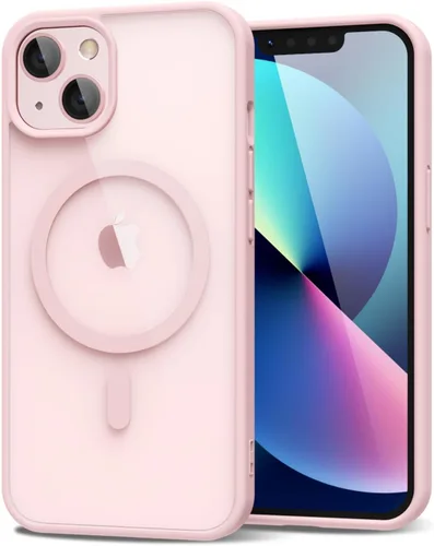 Vista 87 de oakxco Funda magnética transparente compatible con Magsafe, bonita funda delgada y transparente de poliuretano termoplástico no amarillenta, carcasa