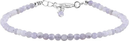 Vista 25 de Yanara Stone Bracelets For Women Beads Dainty Gemstones Jewelry for Women Birthstone, Chakra Energy Healing Crystals, Silver Plated Chain 8 inch