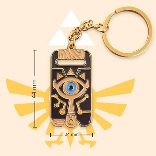 Vista 4 de LlinkShieldTriangle Hyrule's Royal Crest Broches clásicos Juego Ocarina of Time Breath of the Desert Pines para hombres mujeres fanáticos Insignias