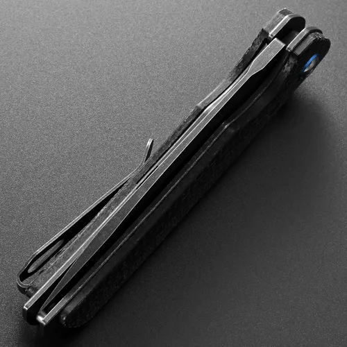 Vista 8 de Eafengrow EF973 Cuchillo plegable, hoja de acero D2, mango de micarta, carpeta de cuchillo de bolsillo para trabajo, camping, senderismo, EDC