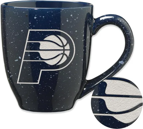 Vista 59 de Rico Industries NBA 16 oz Team Color Laser Engraved Speckled Ceramic Coffee Mug 3-Color del