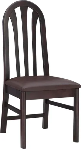 Vista 11 de Linon Kennerli - Juego de 2 sillas de comedor con asiento tapizado de piel sintética, color marrón