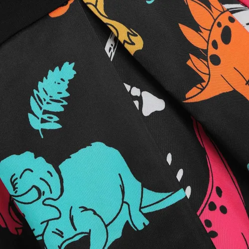 Vista 3 de Vestido de moda con estampado asimétrico de girasol para mujer, talla grande, vestido largo de dama de honor burdeos