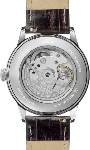 Vista 3 de Orient Bambino Sin fecha Movimiento automático automático/cuerda manual Reloj de vestir de acero inoxidable de 1.512 in Unisex Champán