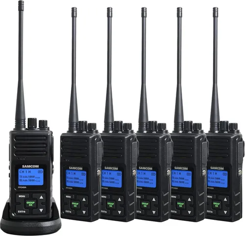 Vista 7 de SAMCOM Radios de dos vías de largo alcance recargables, radio bidireccional de alta resistencia para adultos, walkie talkie de 5 vatios de alta