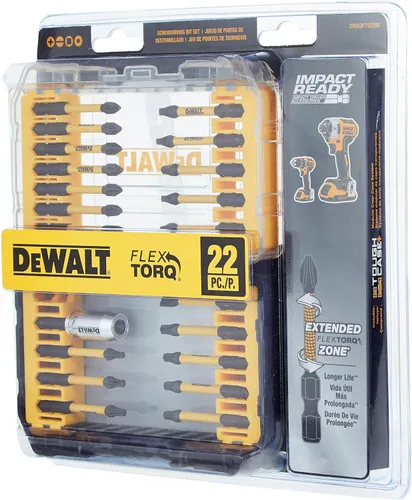 Vista 4 de DEWALT FlexTorq - Juego de puntas de destornillador de impacto, 22 piezas (DWA2FTS22IR) (paquete de 5)