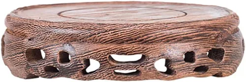 Vista 9 de Soporte de planta en maceta interior con base de madera de ala de pollo pulida compacta Hard Solid Wood Provides Solid Heavy Texture, Delicate