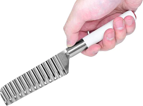 Vista 6 de Cuchillo de queso Crinkle Cutter Knife 3.9" de acero inoxidable