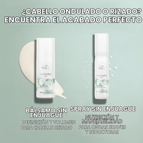 Vista 11 de WELLA PROFESSIONALS Nutricurls Champú para Ondas Formulado con Complejo Nutritivo Nutricurls Nutricurls Nutrir y Define Sin Sulfatos
