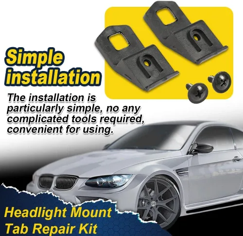 Vista 7 de G-PLUS Kit de reparación de lengüeta de montaje de faros compatible con BMW E92 E93 Coupe Convertible 2007-13 2007-13