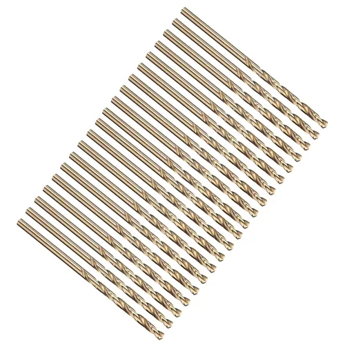 Vista 246 de PATIKIL Broca Jobber de 0.039 in, vástago recto M35 cobalto 5% acero de alta velocidad 135° acabado dorado para metal duro de acero inoxidable - 2
