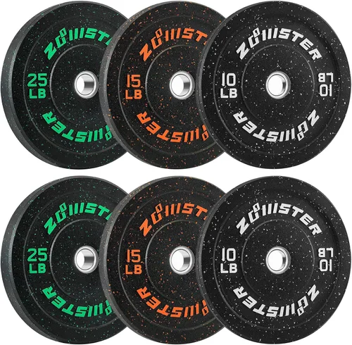 Vista 8 de Disco de Peso Bumper Disco Olímpico Hi-Temp Disco de Peso Bumper con Inserto de Acero Disco de Levantamiento de Pesas para Entrenamiento de Fuerza