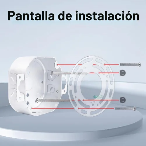 Vista 3 de Paquete de 2 soportes de montaje de lámpara, placa de montaje de luz de techo, bloques de montaje de luces de pared con tornillo y tuercas