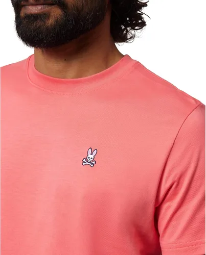 Vista 3 de Psycho Bunny Camiseta clásica de cuello redondo 4K Stitch Bunny Tee Grapefruit XL (US Hombre 7), Pomelo