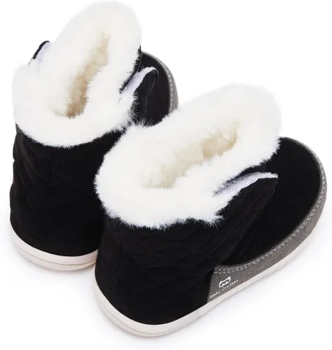Vista 6 de BMCiTYBM Botas de nieve para bebés, niños y niñas, zapatos cálidos de invierno, zapatos ligeros al aire libre para bebés de 6, 9, 12, 18, 24 meses