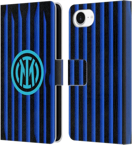 Vista 75 de Head Case Designs Officially Licensed Inter Milan Away 2025/26 Crest Kit Leather Wallet Case Compatible with Apple iPhone 11