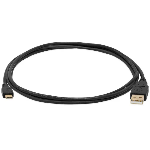 Vista 2 de Cmple - Cable micro USB macho a macho de 6 pies Cable de carga Micro USB de sincronización de datos Cable USB a USB para teléfono Android, portátil