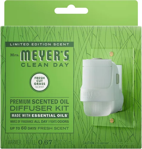 Vista 15 de MRS. MEYER'S Clean Day - Difusor de aceite perfumado premium, ambientador de pared enchufable, dispositivo de aroma aromatéutico para el hogar