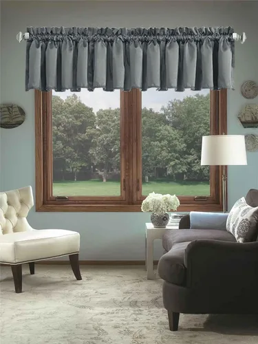 Vista 20 de Cortinas de cocina negras Ladity - 2 paneles de cortinas cortas opacas, 36 pulgadas, privacidad, niveles de café, cortinas de granja para ventana