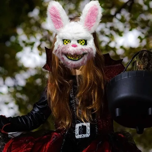 Vista 9 de MOONORN Máscara de disfraz de cosplay de Navidad accesorios de fiesta de Halloween talla única