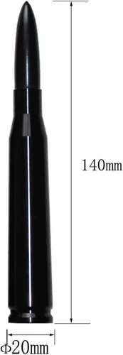 Vista 6 de 50 Cal Bullet Antena de repuesto Ford F150 F250 F350 Dodge Ram 1500 2500 Jeep Wrangler Toyota Tundra (negro)