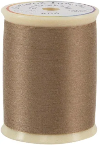 Vista 34 de Superior Threads - Tan Fine! #50#411 Negro Carrete de 550 yardas