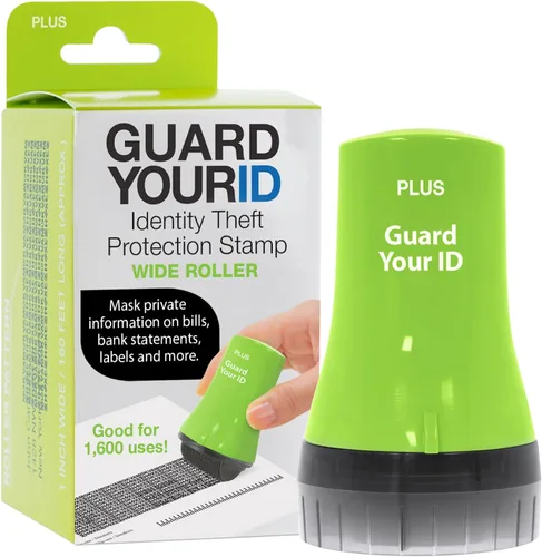 Vista 11 de Guard Your ID Advanced 2.0 Rodillos de goma para robo de identidad, borrador de dirección y prevención de seguridad (Paquete regular de 3, negro)