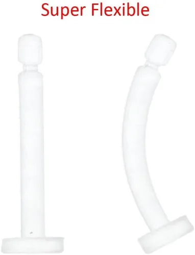 Vista 4 de Oasis Plus 10 Uds. 14G Clear Flexible Bioplast Retenedor Labio Studs Monroe Labret Belly Rings Serpiente Mordeduras Ojos Piercing, Plástico