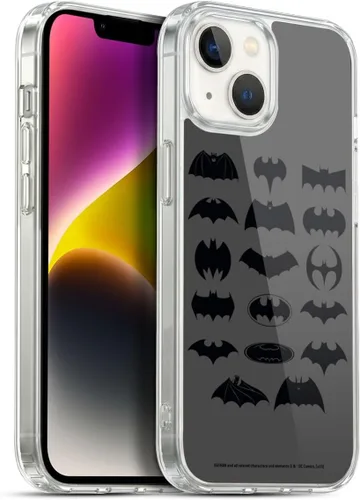 Vista 180 de Head Case Designs Funda de gel con licencia oficial de Batman DC Comics Bat Signal Logos [protección de grado militar] compatible con Apple iPhone 7