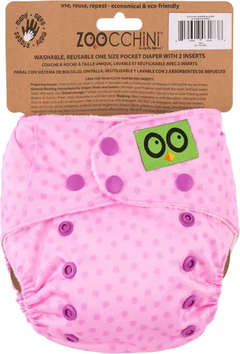 Vista 3 de ZOOCCHINI Pañal de bolsillo reutilizable para bebé/niño pequeño con 2 insertos (Allie The Alicorn)