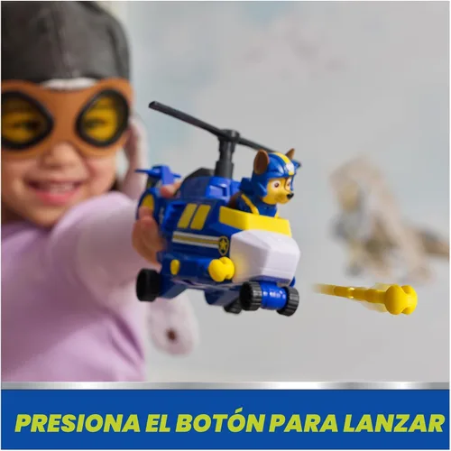 Vista 5 de PAW Patrol: Air Rescue Chase Hero Helicóptero de juguete con figura