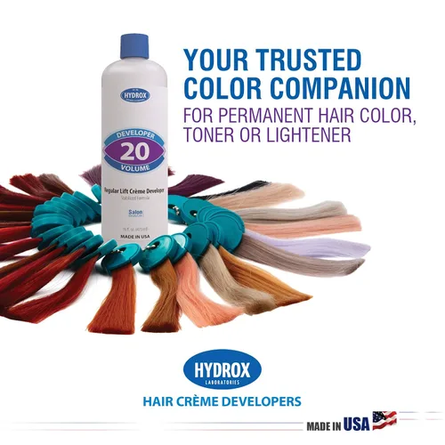 Vista 2 de Hydrox Desarrollador de crema de 20 volúmenes de elevación regular, 16 onzas (individual)