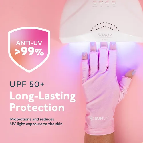 Vista 5 de SUNUV SUN5 Plus - Lámpara de uñas UV, guantes de luz UV para secador de uñas de gel para lámpara de esmalte de uñas de gel con sensor automático