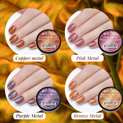 Vista 3 de Mia Secret - Colección de polvo acrílico para uñas, polímero Marry ME, 6 piezas
