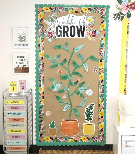 Vista 6 de Carson Dellosa Grow Together - Decoración para el aula de jardín y plantas