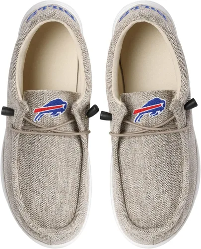 Vista 119 de FOCO Men's NFL Team Logo Lightweight Loafers Lace Up Cotton Knit Shoes