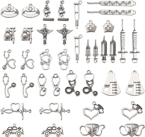 Vista 9 de Craftdady Colgantes de estilo tibetano con temática mixta antigua para la fabricación de joyas de bricolaje