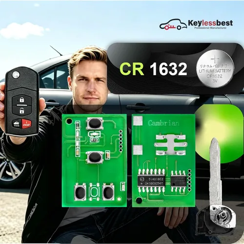 Vista 5 de Repuesto para Mazda 3 6 Hatchback Sedan Wagon Miata MX-5 RX-8 Control remoto KPU41788 4 Botones 315MHz
