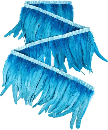 Vista 40 de THARAHT 50 Plumas de Cola de Gallo Naturales de 12-14 Pulgadas (30-35 cm) a Granel para Manualidades, Atadura de Moscas, Boda, Plumas para Fiestas