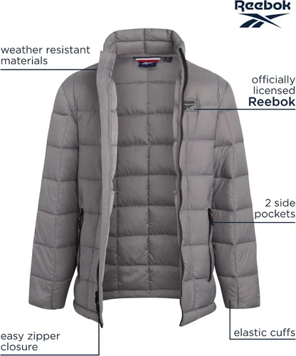 Vista 2 de Reebok Ropa de abrigo para niños - Chaqueta acolchada ligera con escudo glaciar