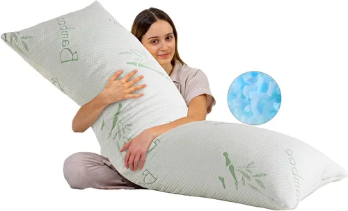 Vista 10 de Juego de 1 almohada de espuma viscoelástica triturada, almohada de espuma viscoelástica transpirable con cremallera para dormir, 1 paquete, almohada