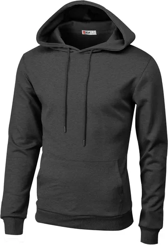 Vista 29 de H2H Sudadera con Capucha Tipo Pullover para Hombre, Ligera, de Manga Larga, con Bolsillo Canguro, Ajuste Ceñido, Básica, Casual, Suéter