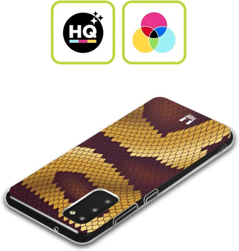 Vista 2 de Head Case Designs Ball Python Snake Pattern Gel Case [Military Grade Protection] Compatible with Samsung Galaxy A01 Core (2020)