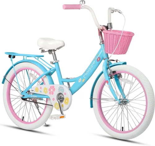 Vista 18 de Glerc Maggie Girls Bike, 12-20 Inch Kids Bike for 2-13 Years Old Children, Princess Style Kids Bicycle with Doll-Seat & Basket & Training Wheels